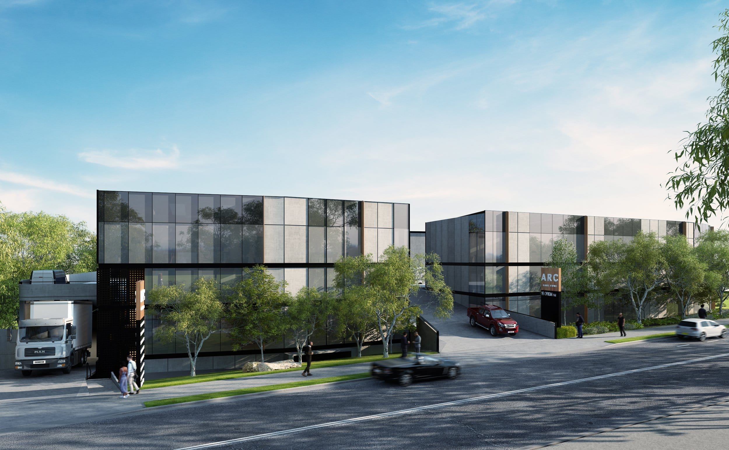 Arc Lane Cove - Exterior ramps render